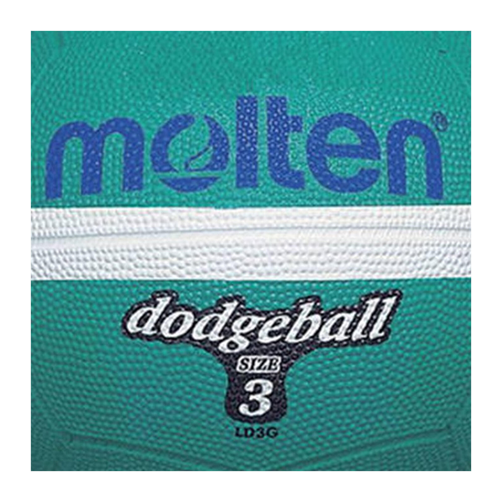Gummi Dodgeball Damen und Herren Grün/Weiß 3/3