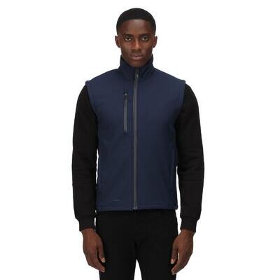 Heren softshell gerecyclede bodywarmer (marine)
