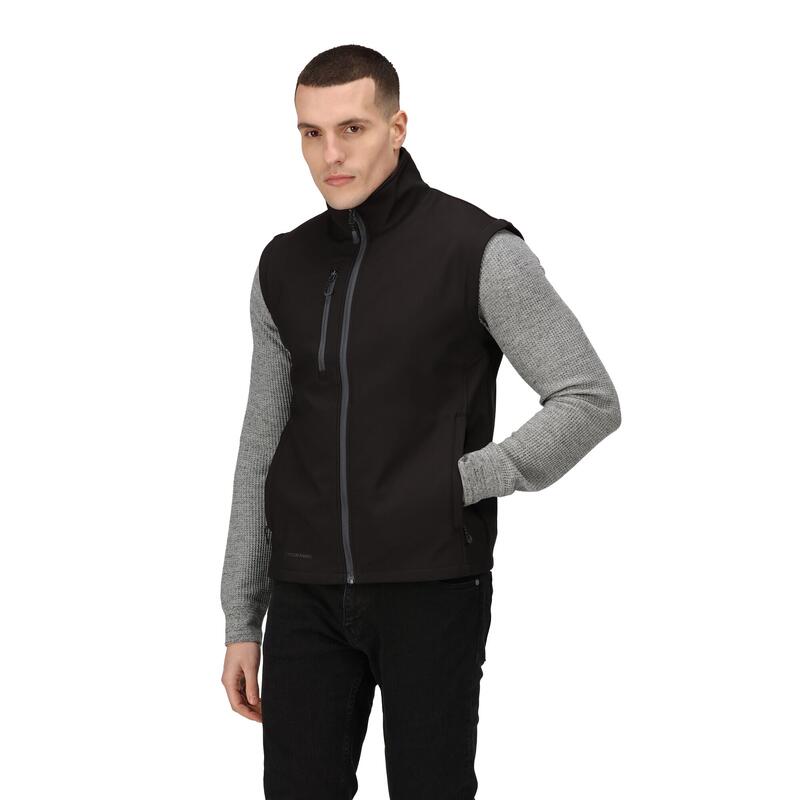 Honestly Made Recycle Softshell Bodywarmer Herren Schwarz