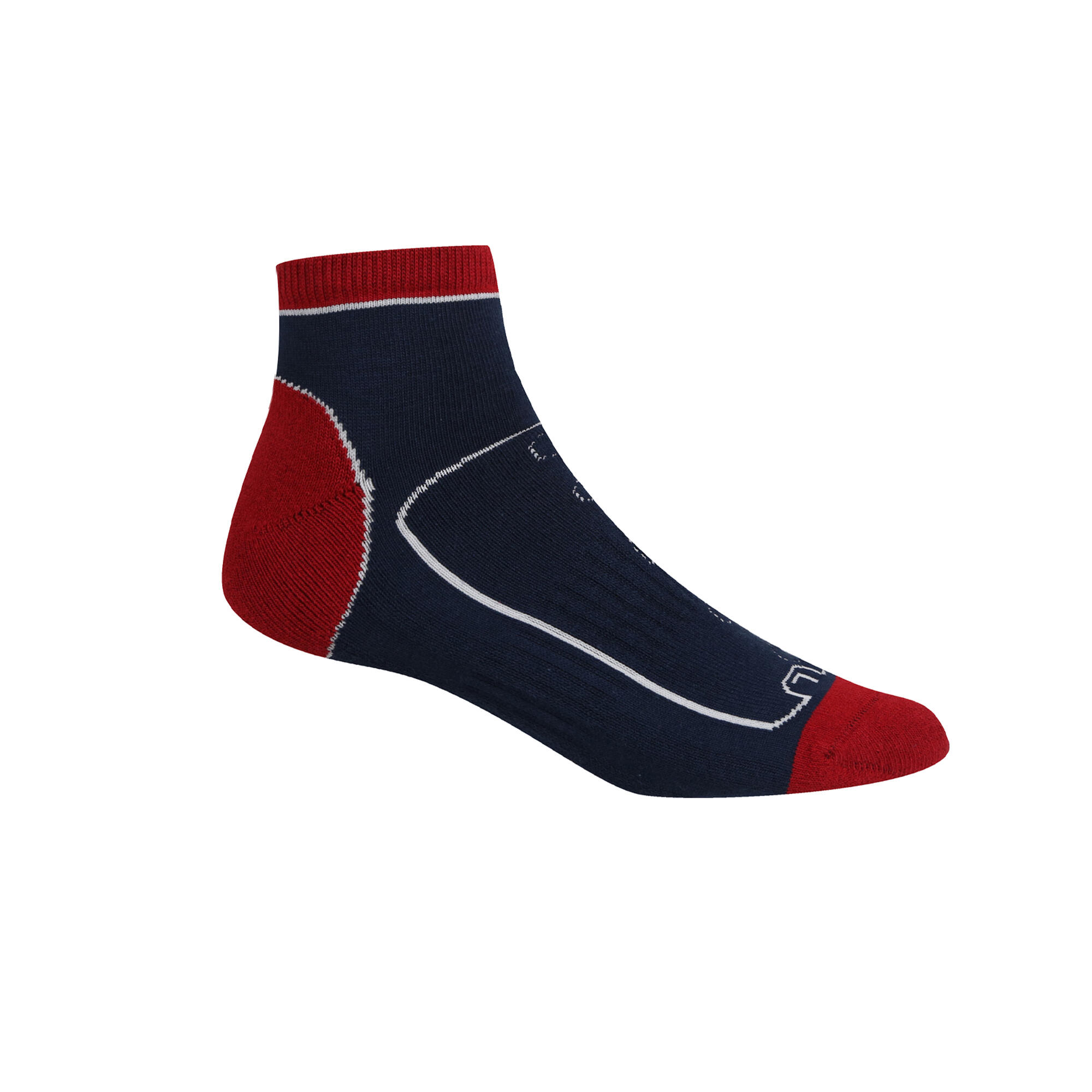 Socquettes SAMARIS TRAIL Homme (Bleu Marine / Rouge Foncé) 3/4