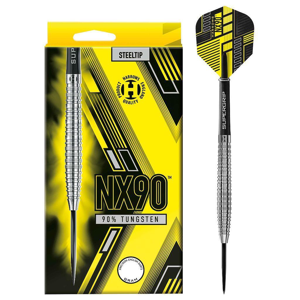 HARROWS NX90 Tungsten Darts (Pack Of 3) (Silver/Black/Yellow)