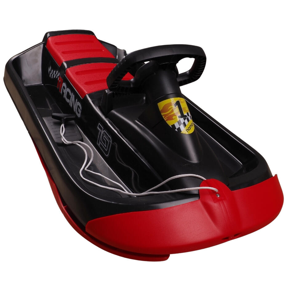 Slitta Hamax a 2 posti con volante e freni "Sno Racing 2/6