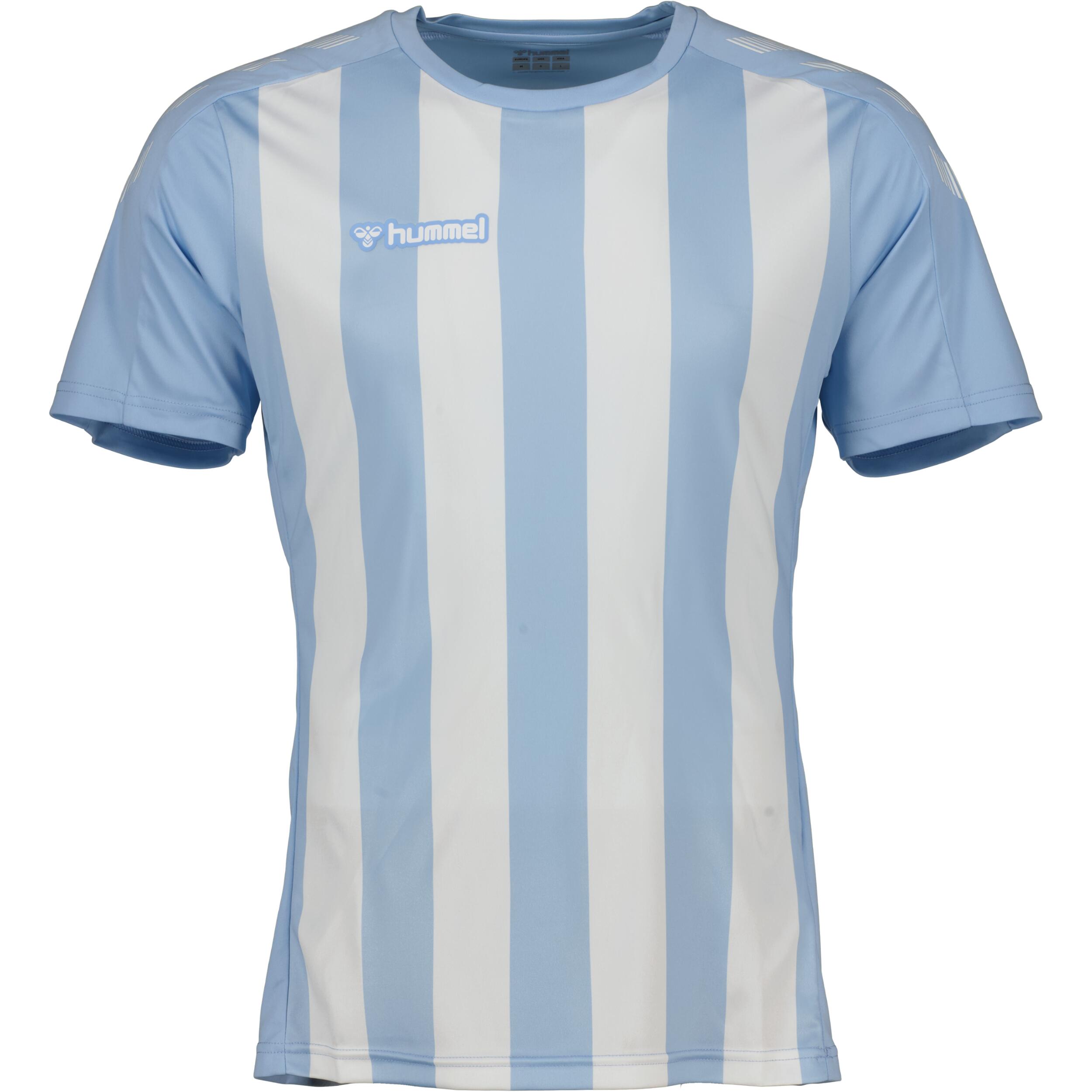 Stripe jersey for men, great for football, in argentina blue/white 1/3