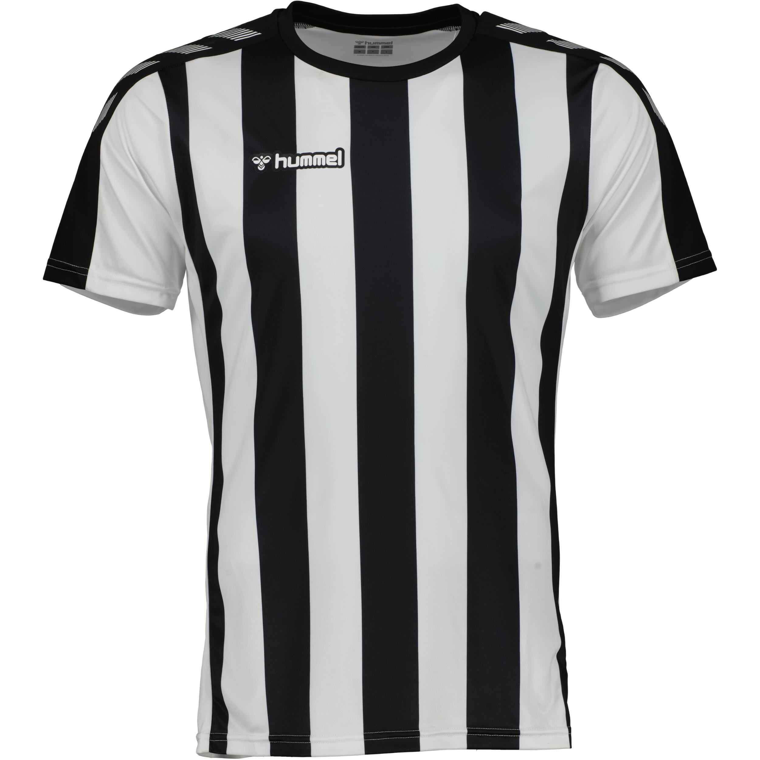 Stripe jersey for men, great for football,  in black/white 1/3