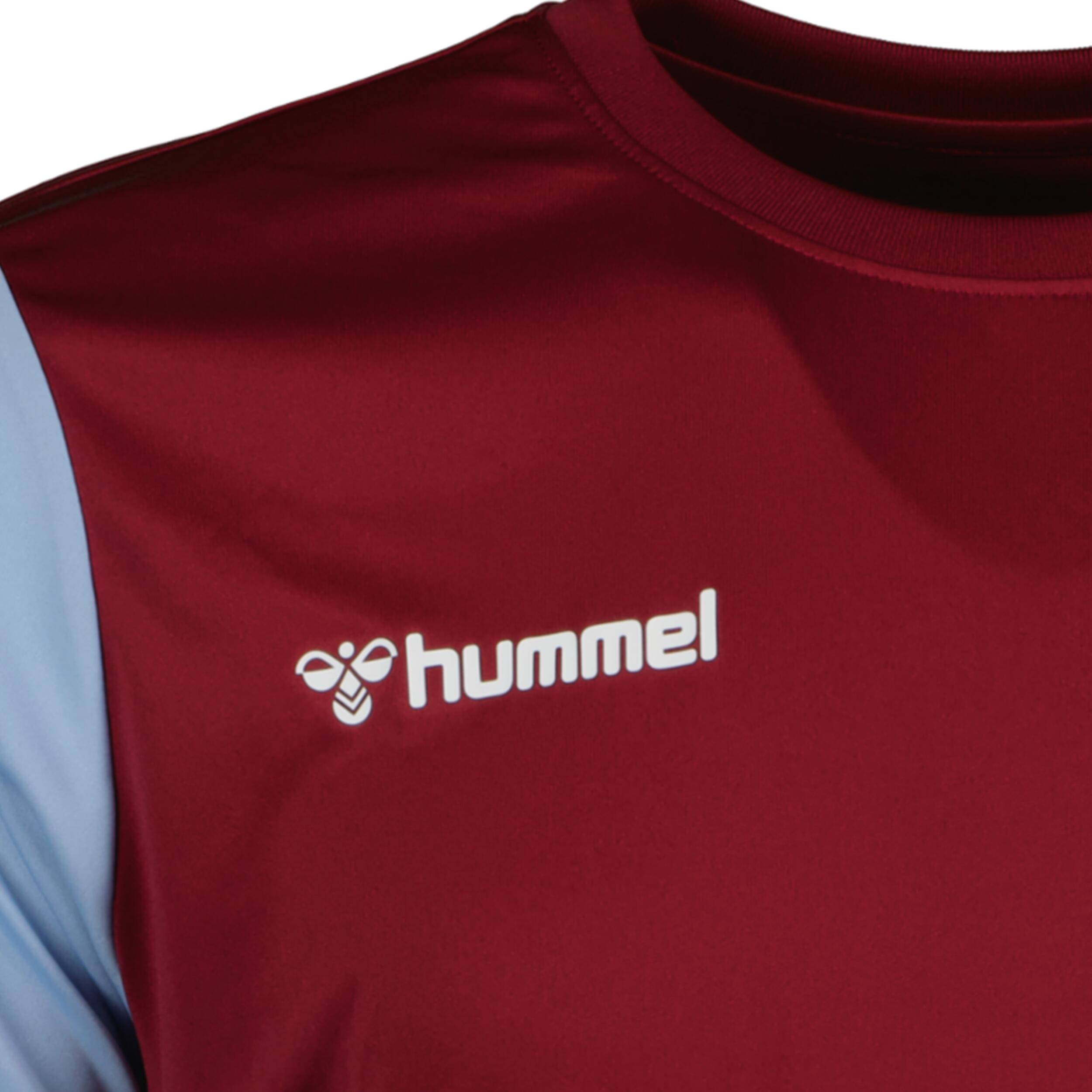 Match jersey for kids, great for football, in maroon/argentina blue 3/3