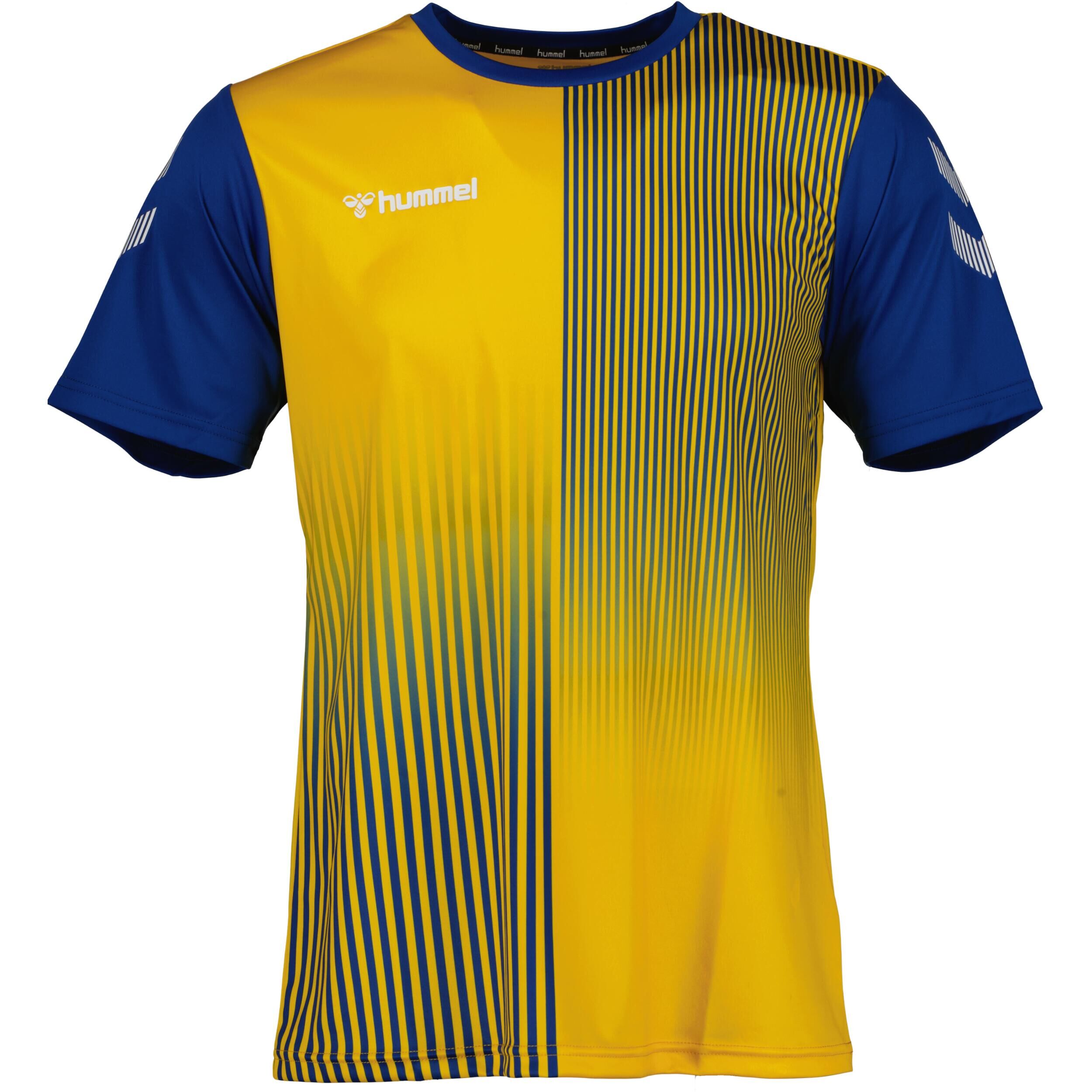 HUMMEL Mexico jersey for kids, great for football, in true blue/sports yellow