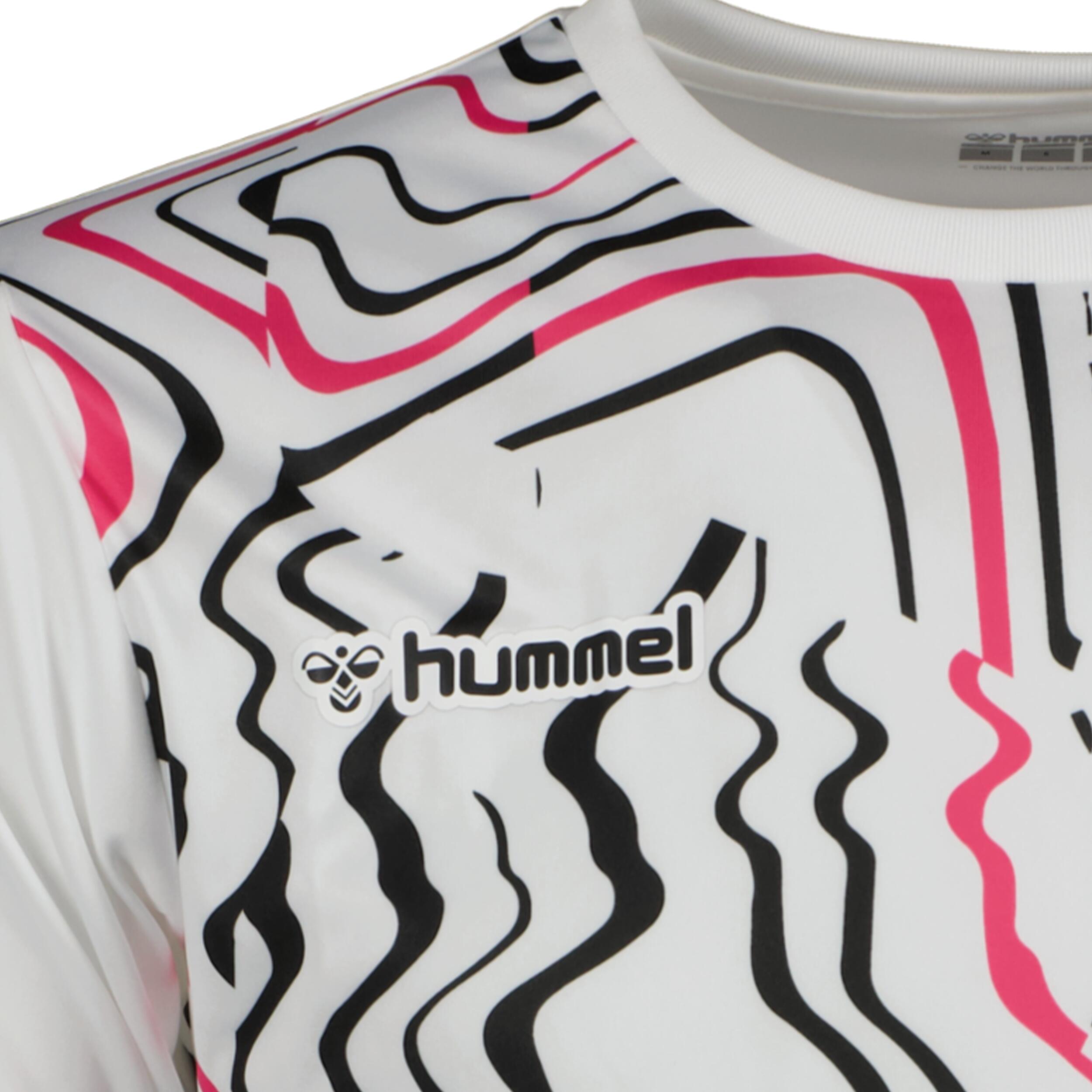 Hydro jersey for men, great for football, in white/black/pink 3/3