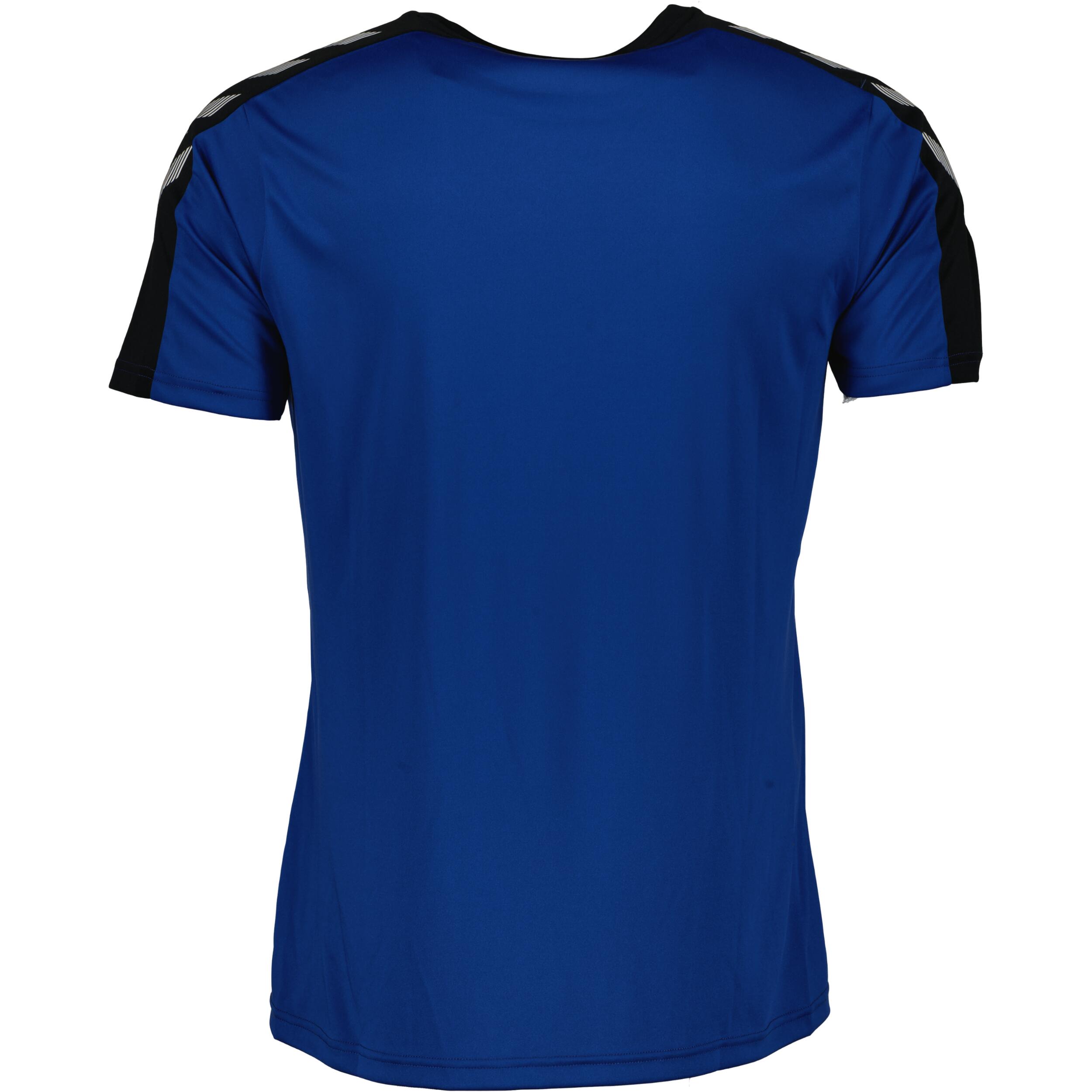 Stripe jersey for kids, great for football, in black/true blue 2/3