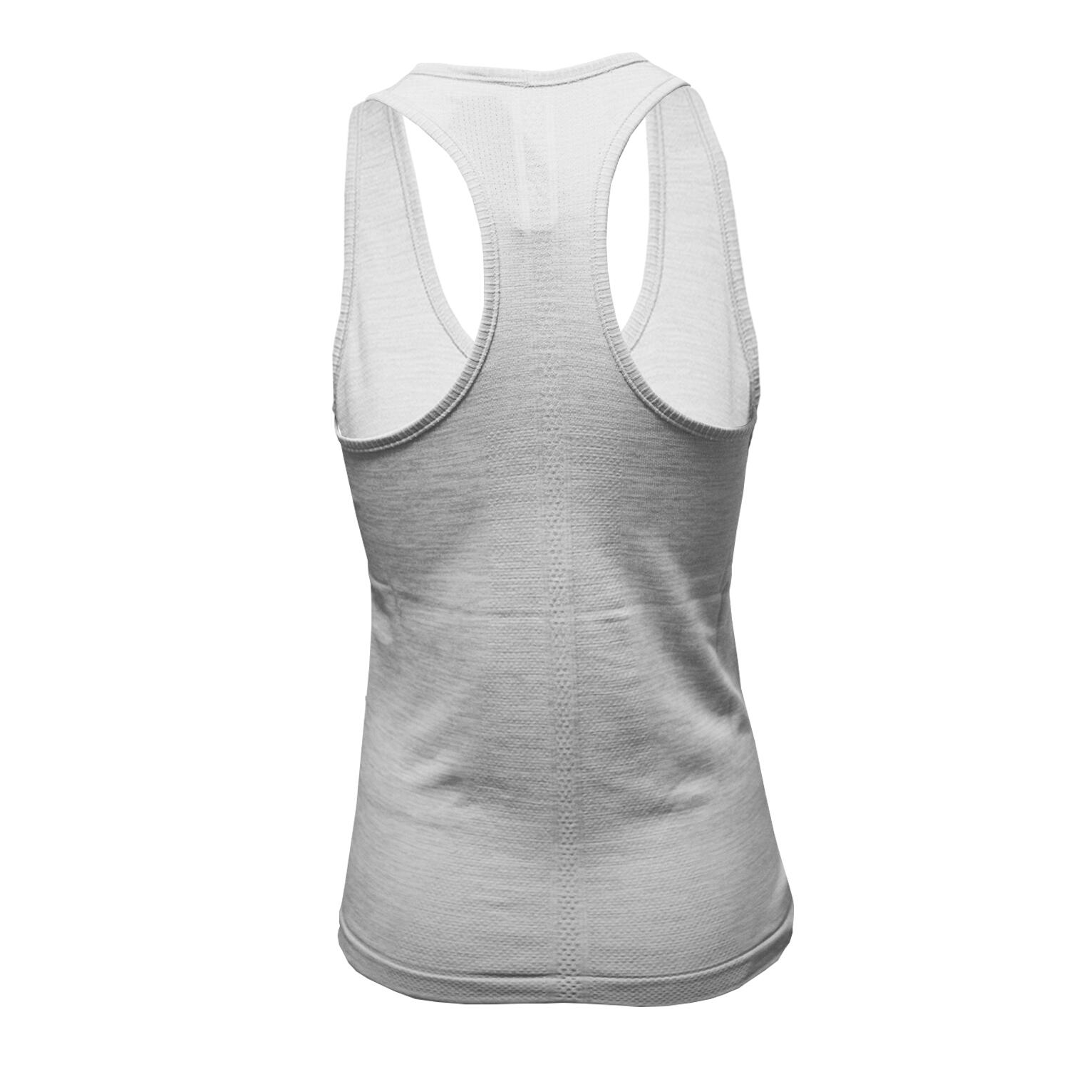Womens/Ladies Multi Sport Melange Seamless 3D Vest (Cool Grey) 2/4