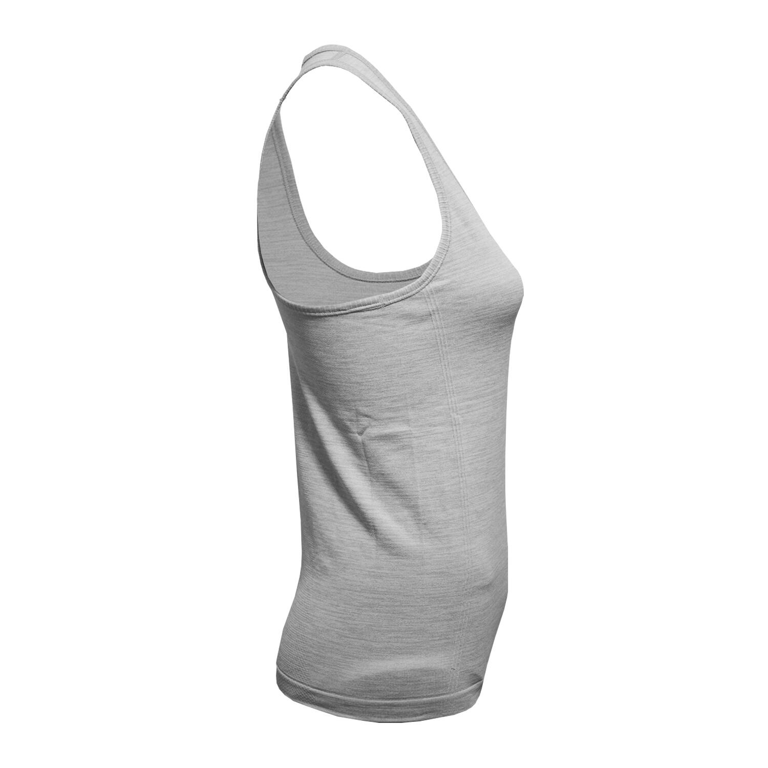 Womens/Ladies Multi Sport Melange Seamless 3D Vest (Cool Grey) 3/4