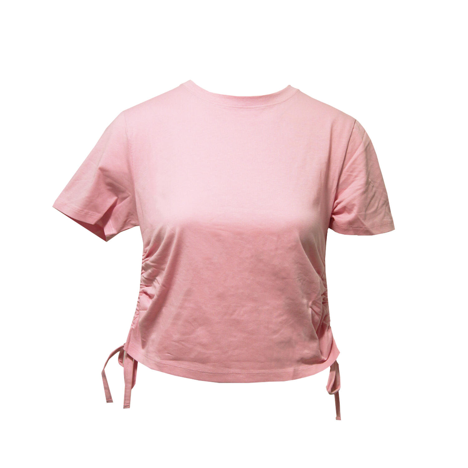 TRIDRI Womens/Ladies Ruched Crop Top (Light Pink)