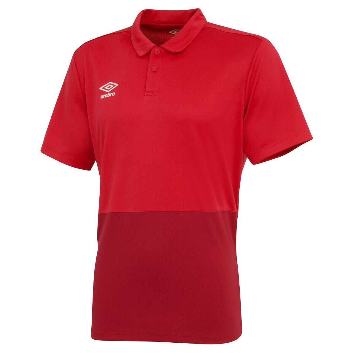 UMBRO Mens Polyester Polo Shirt (Vermillion/Jester Red)