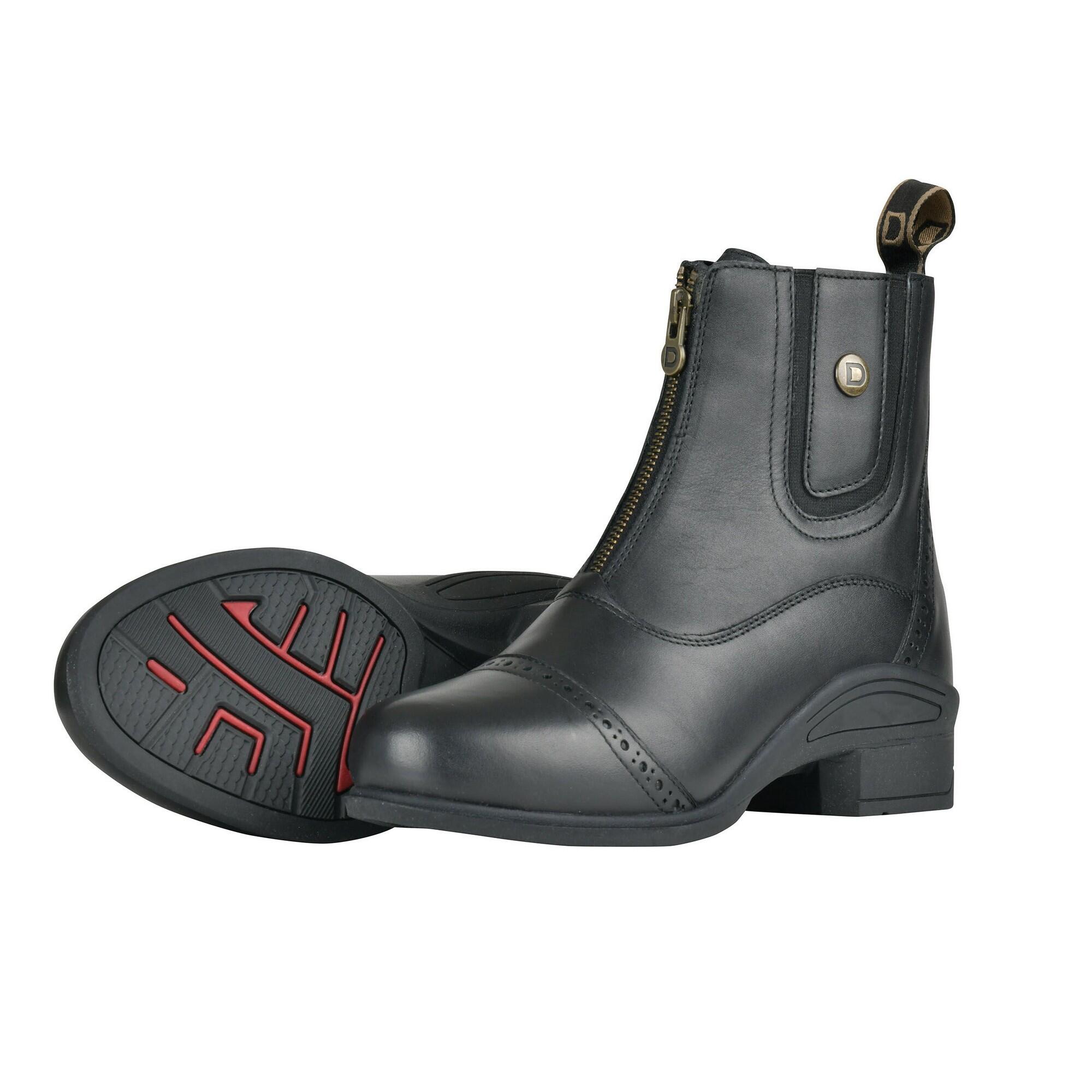 Unisex Adult Eminence Zip Leather Paddock Boots (Black) 2/3