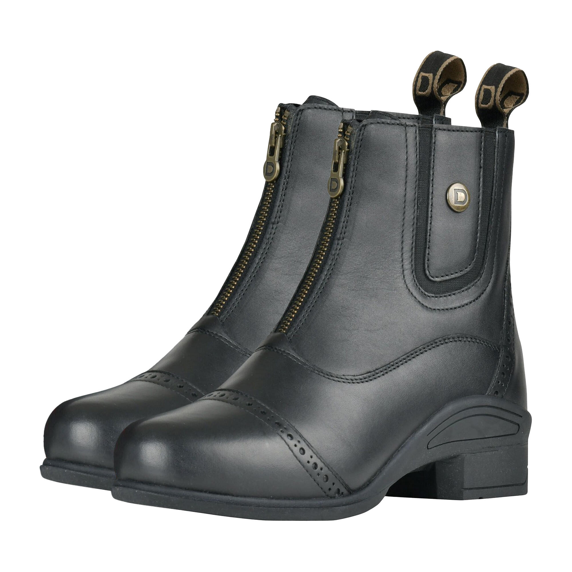 Unisex Adult Eminence Zip Leather Paddock Boots (Black) 3/3