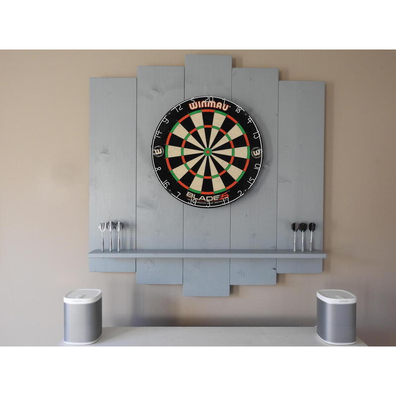 WOODEN Dartboard Surround | Premium Dart-Wandschutz | OHNE Tablet-Halter