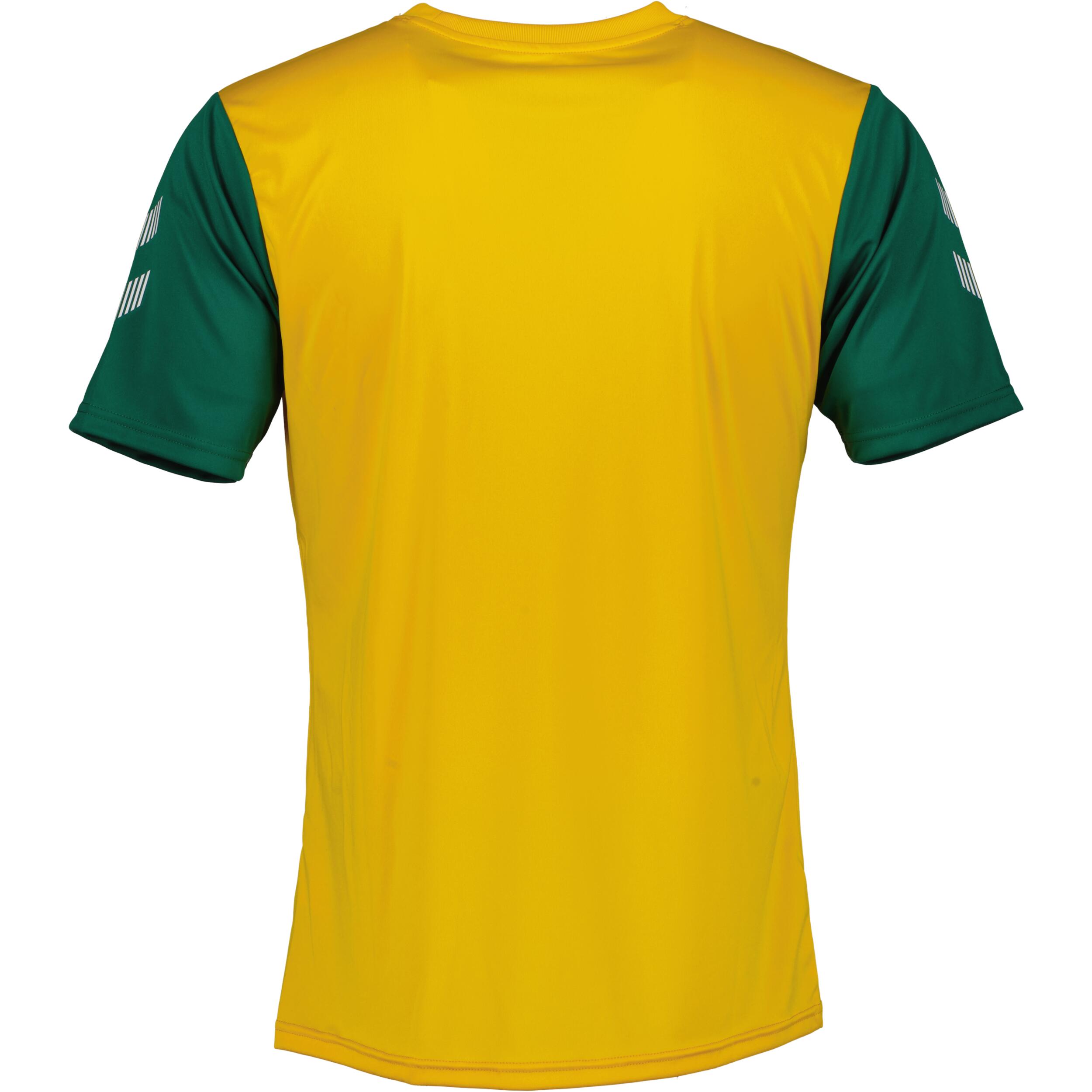 Match jersey for men, great for football, in yellow/evergreen 2/3
