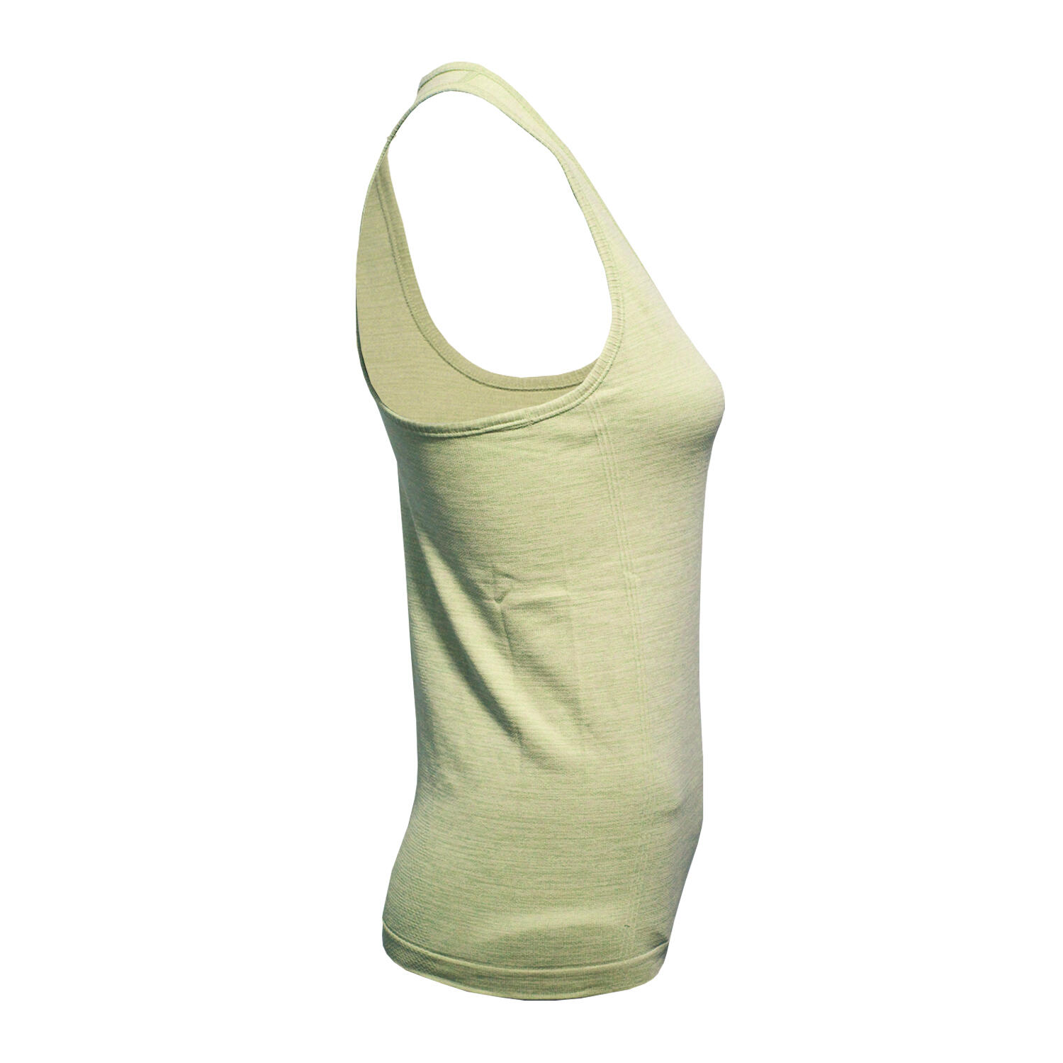 Womens/Ladies Multi Sport Melange Seamless 3D Vest (Sage Green) 3/4