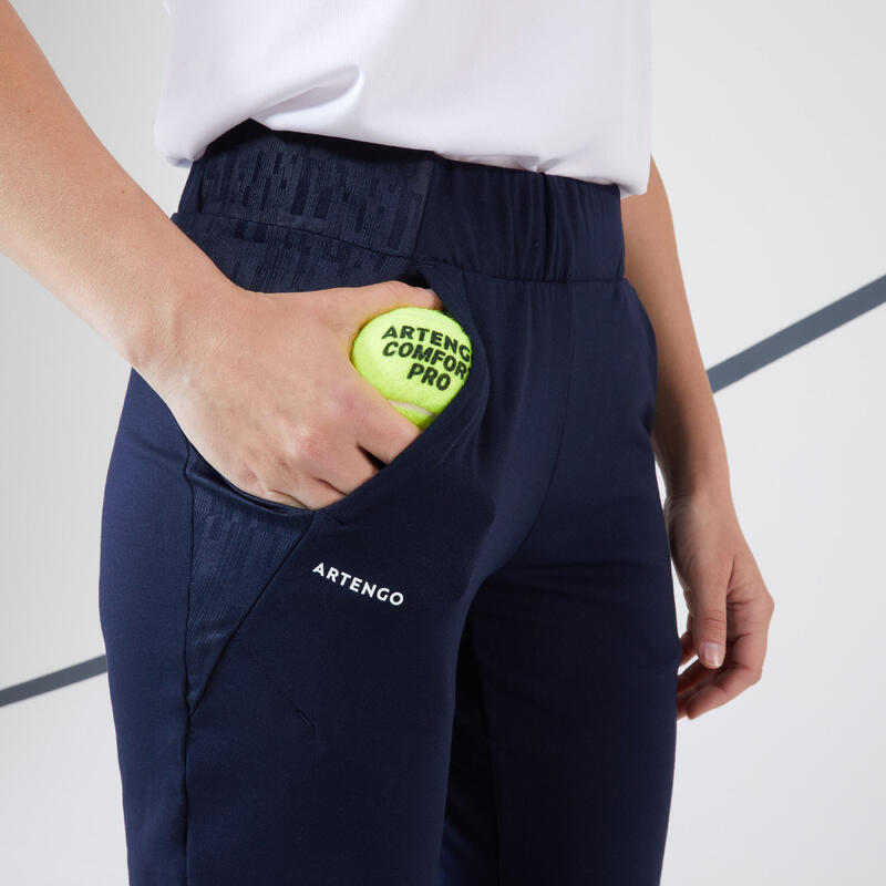 Seconde vie - Pantalon tennis thermique dry femme - TH 500 bleu noir - TRÈS BON