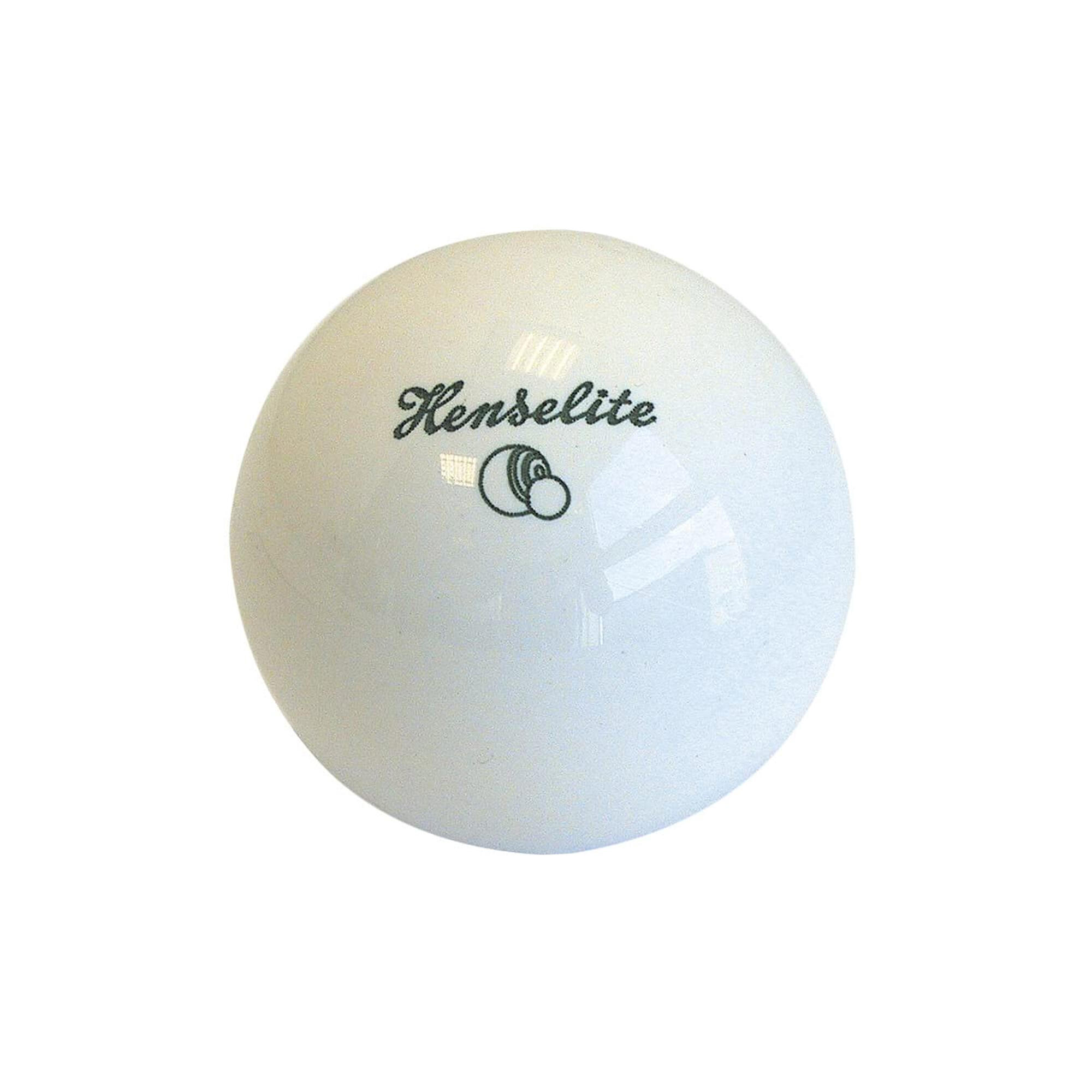 HENSELITE Lawn Bowls Jack (White/Green)