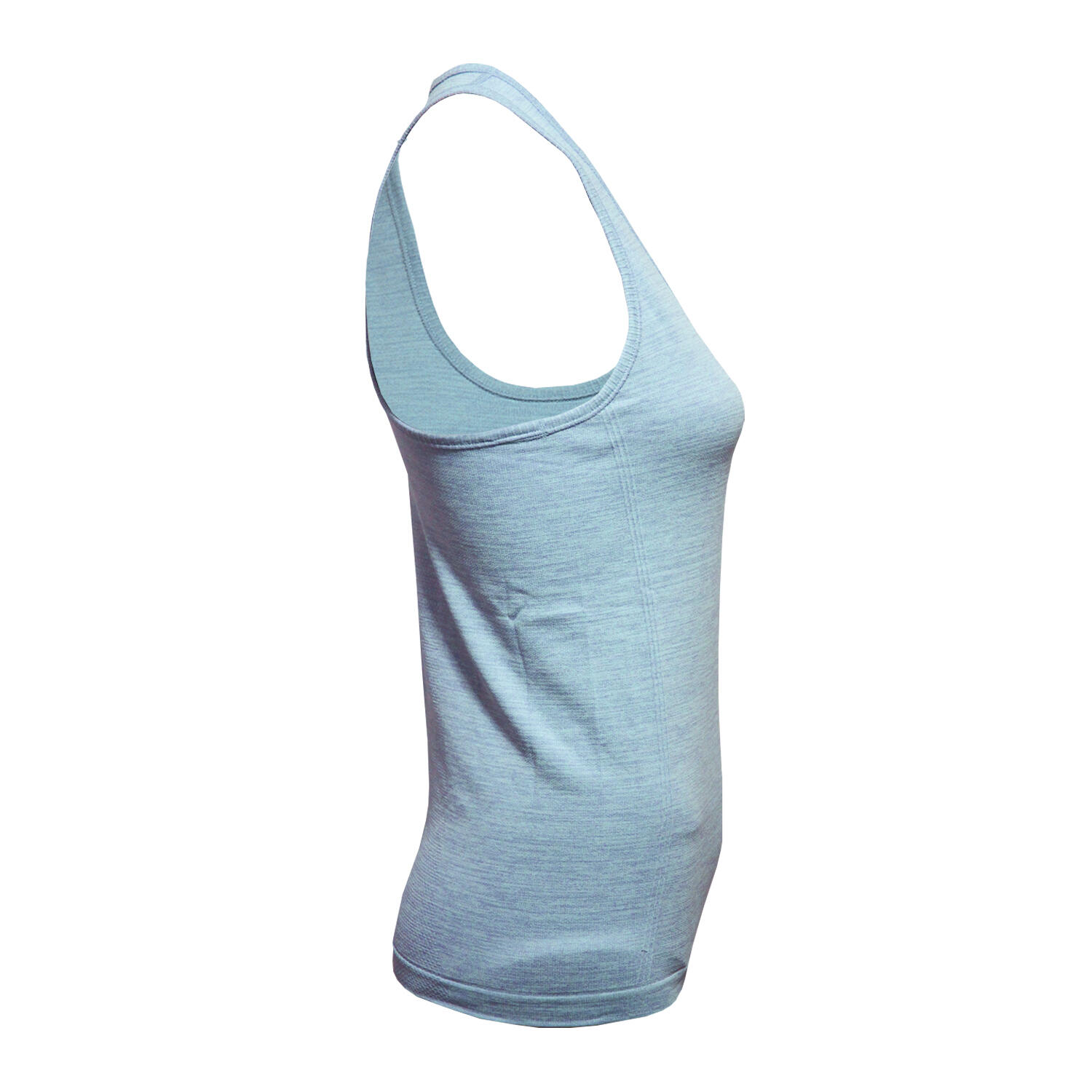 Womens/Ladies Multi Sport Melange Seamless 3D Vest (Lilac) 4/4