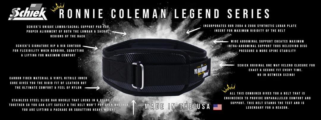 Ronnie Coleman "Legend Edition" Ceinture de Levage de Carbone Modèle RCCF4006 6/7