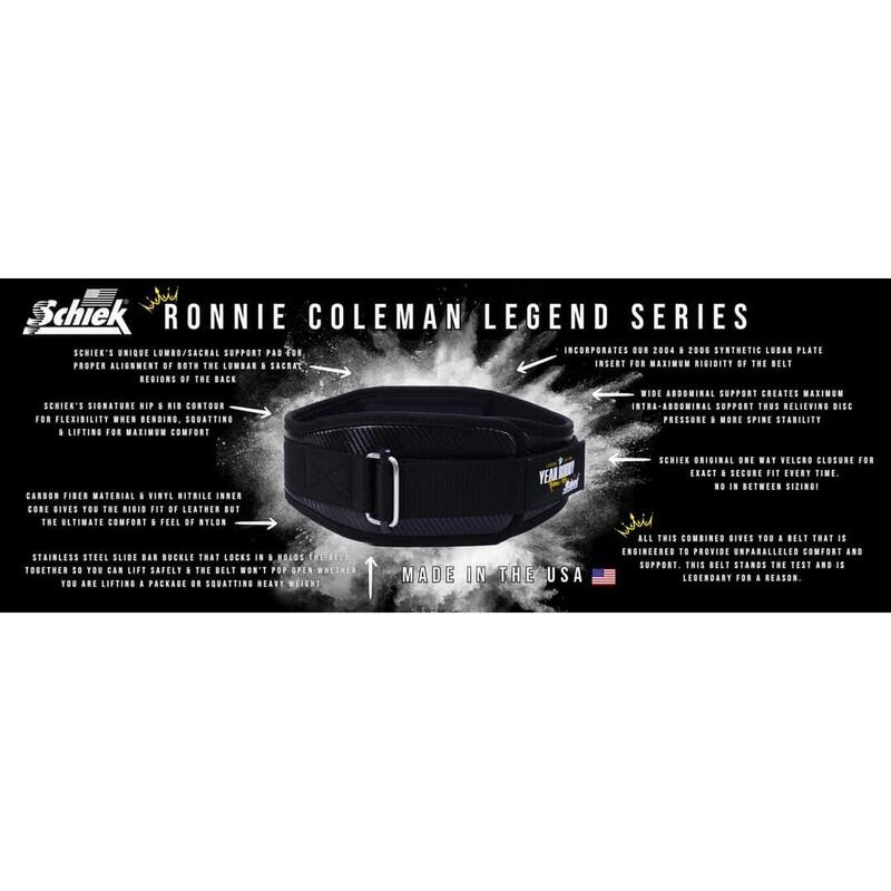 Ronnie Coleman "Legend Edition" Ceinture de Levage de Carbone Modèle RCCF4006