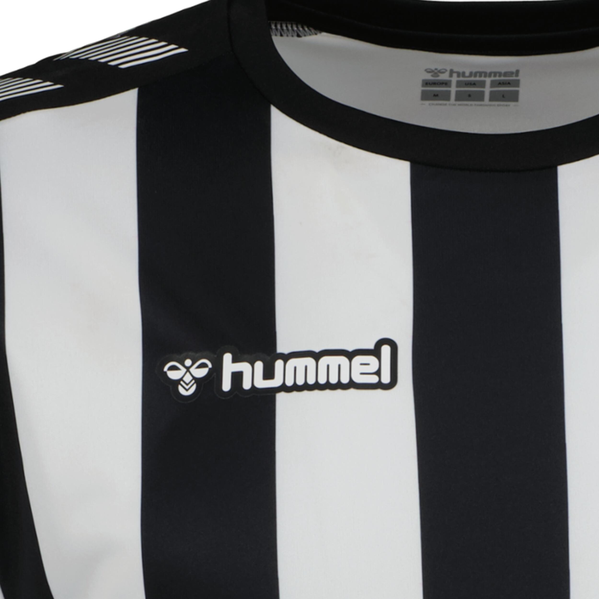Stripe jersey for kids, great for football, in black/white 3/3