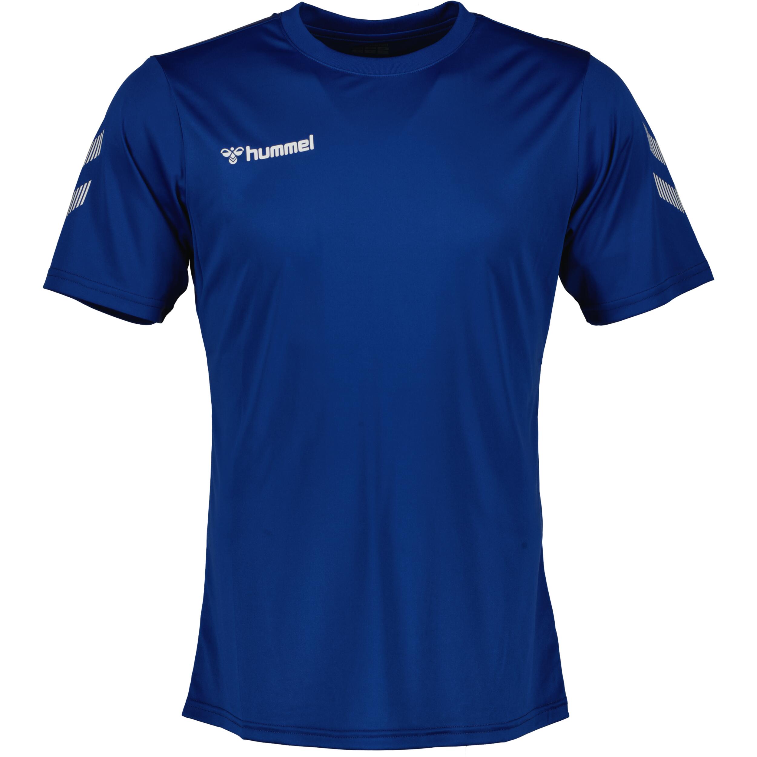 Solo jersey for men, great for football, in true blue 1/3