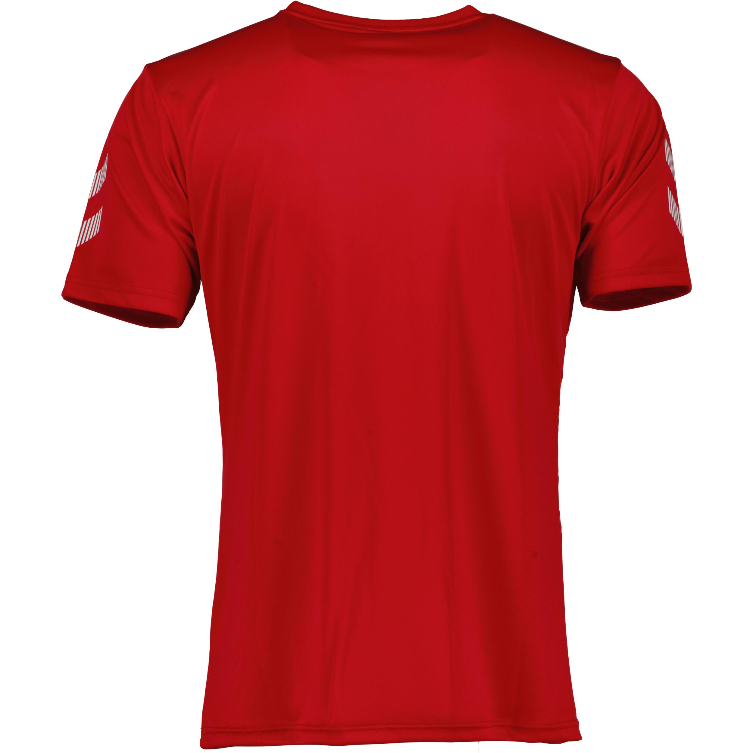 Hydro jersey for kids, great for football, in true red/dark red/white 2/3