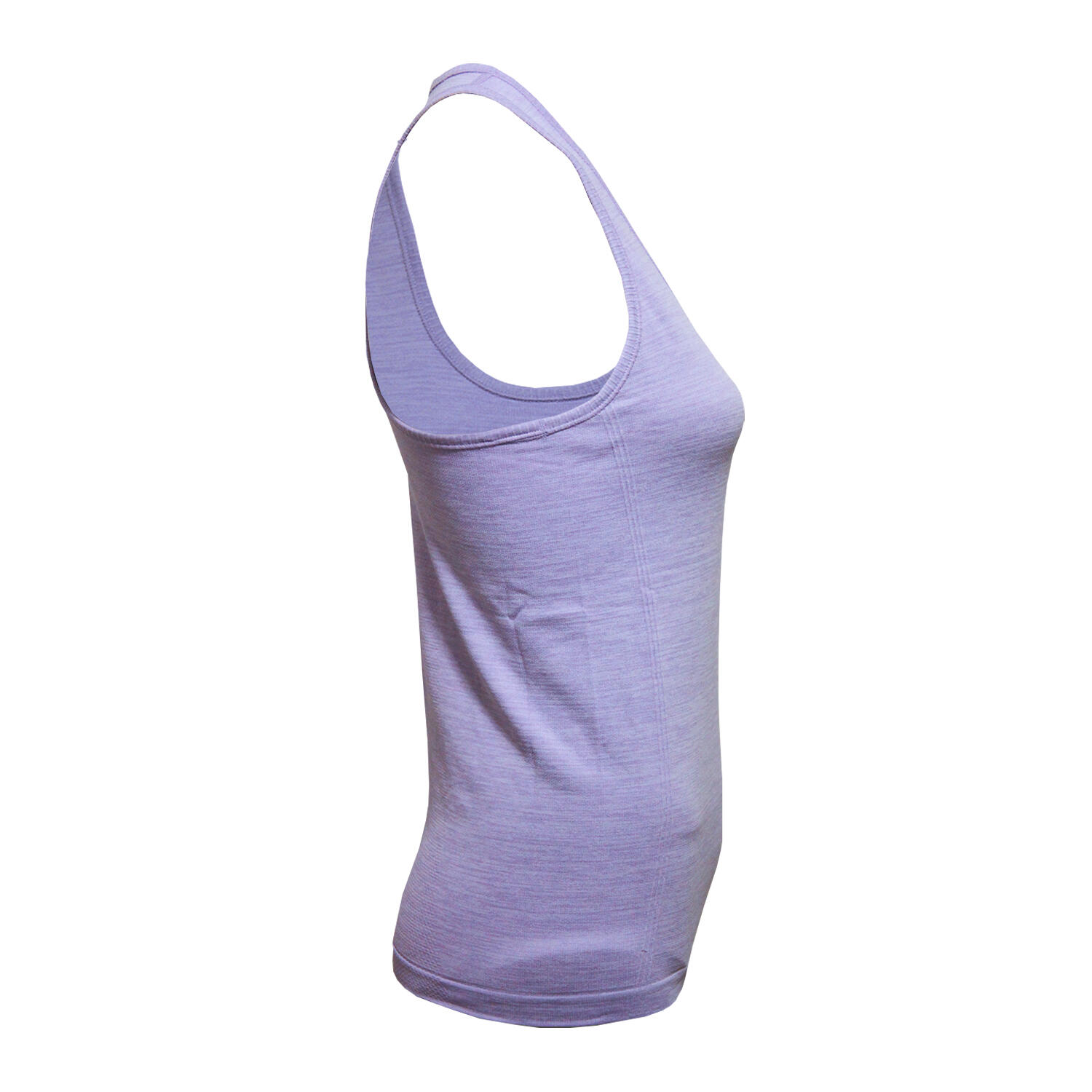 Womens/Ladies Multi Sport Melange Seamless 3D Vest (Lilac) 3/4