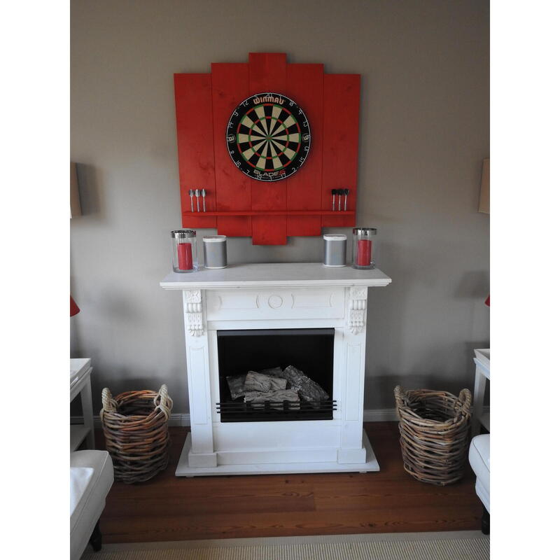 WOODEN Dartboard Surround | Premium Dart-Wandschutz | OHNE Tablet-Halter