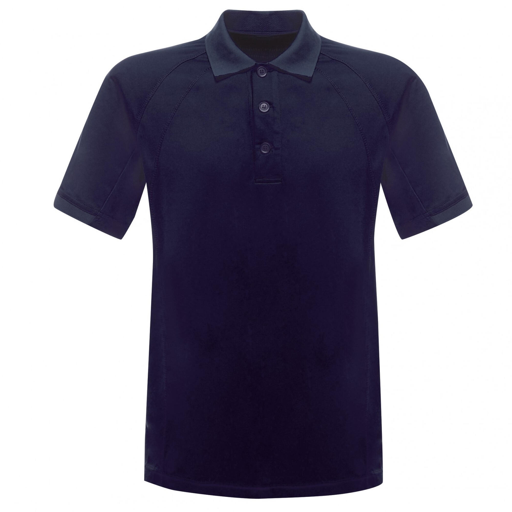 REGATTA Hardwear Mens Coolweave Short Sleeve Polo Shirt (Navy)