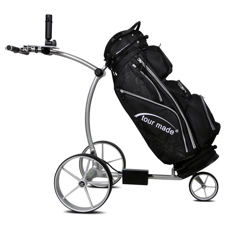 Tour Made RT-650S elektrische golftrolley frame zilver