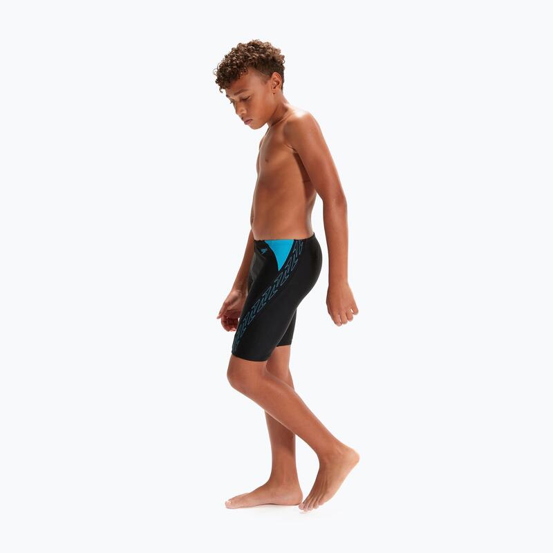 Speedo Garçons HyperBoom Splice Jammer Noir/Bolt