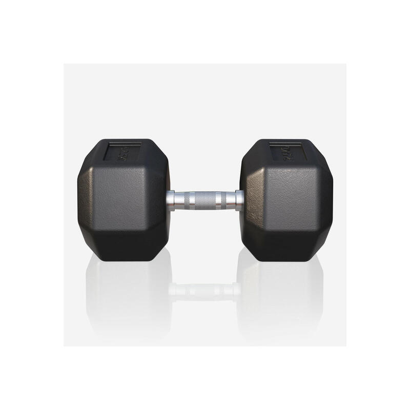 Dumbbell - 1 x 42,5 kg - Gietijzer - Hexagon - Halter