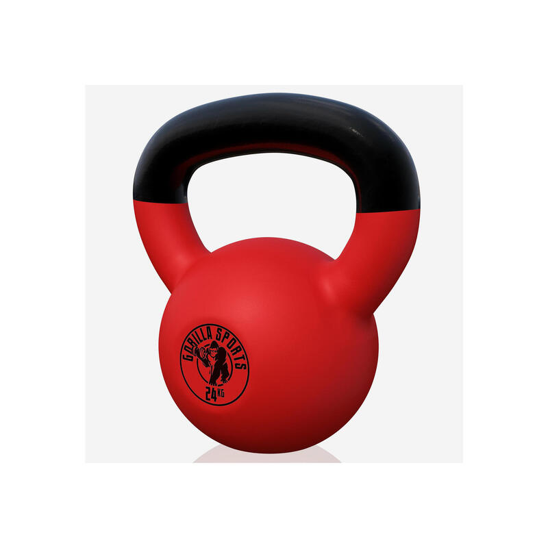 KETTLEBELL FONTE AVEC REVÊTEMENT NÉOPRÈNE | MUSCULATION | AU CHOIX DE 2KG À 32KG