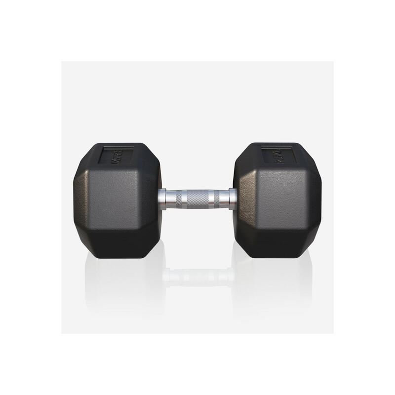 Dumbbell - 1 x 32,5 kg - Gietijzer - Hexagon - Halter