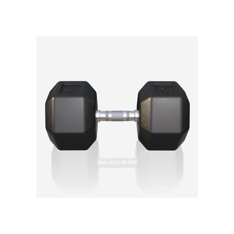 Dumbbell - 1 x 40 kg - Gietijzer - Hexagon - Halter