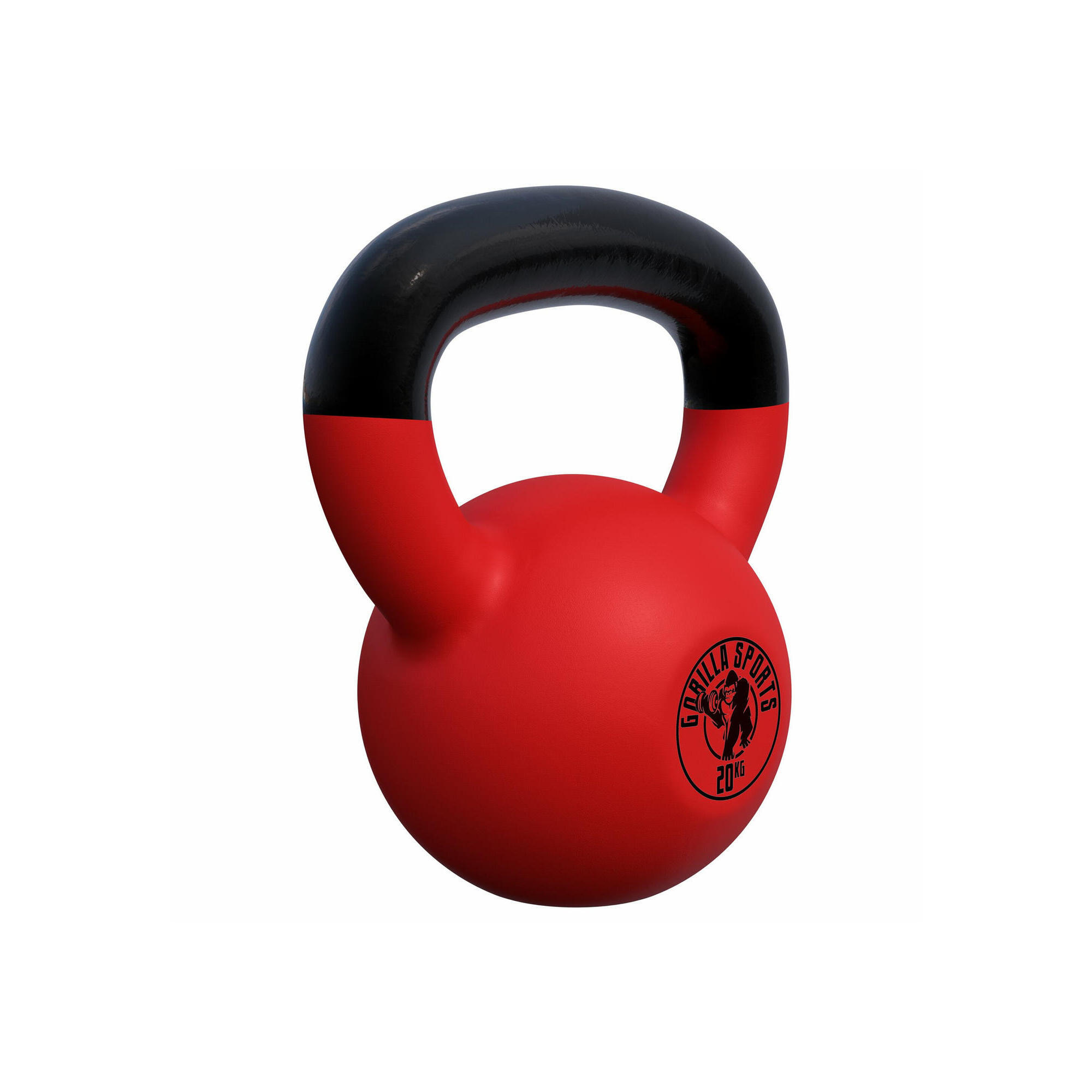 Kettlebell fundido com revestimento de vinil 2 kg - 32 kg
