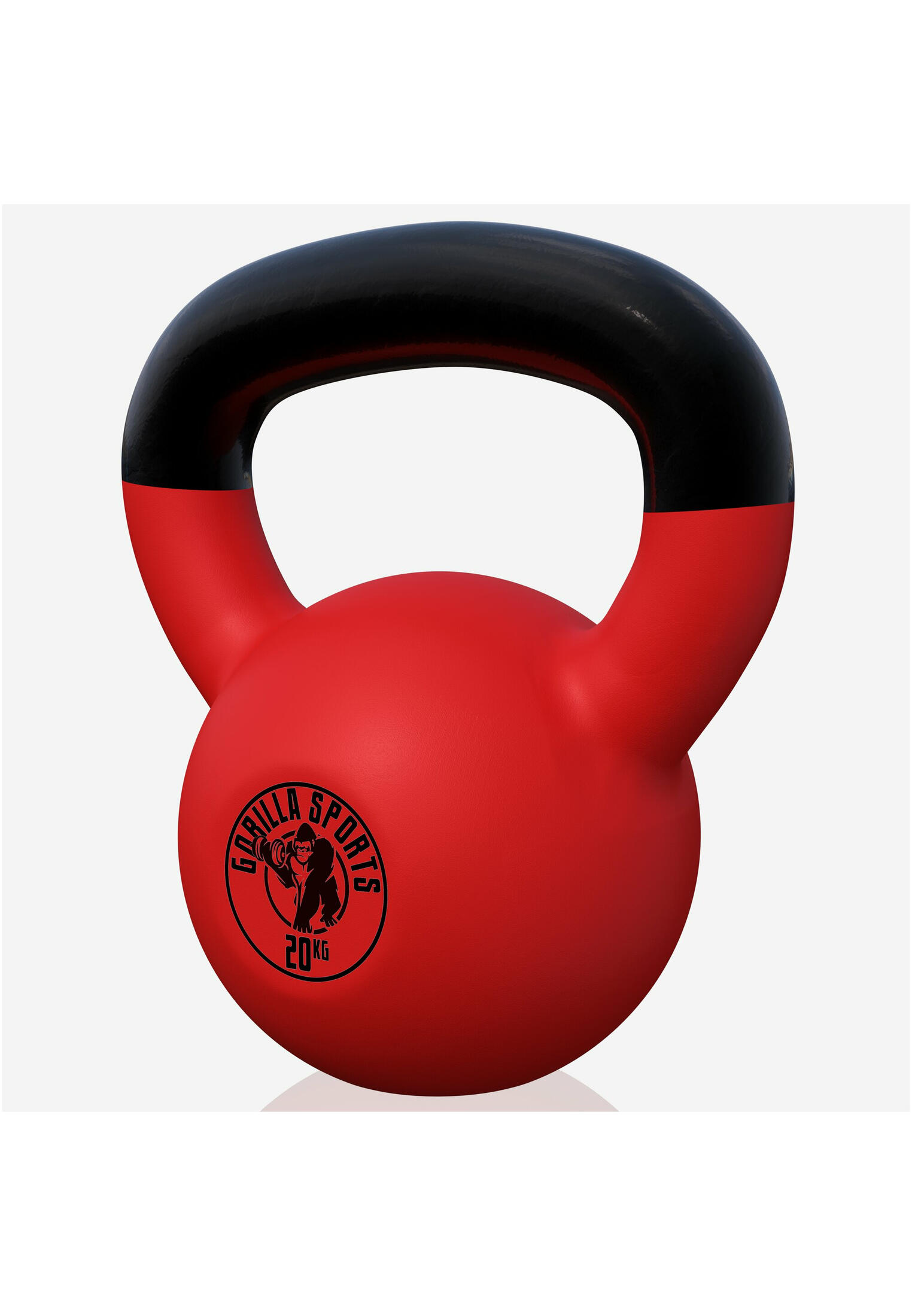 Gorilla Sports Kettlebell - Gietijzer (rubber coating) - 20 kg 3/7