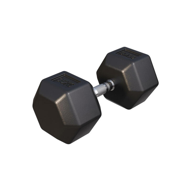 Dumbbell - 1 x 35 kg - Gietijzer - Hexagon - Halter