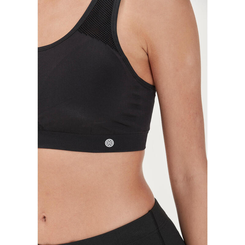 Sutien de yoga Athlecia Rosemary - Negru