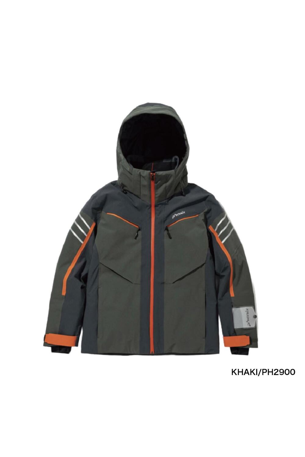 Veste De Ski Et Camping Junior Phenix – Isolée, Taille 15-16 Ans, Orange/noir/blanc