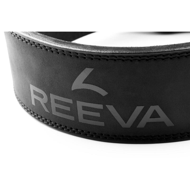 Cinturón de elevación de cuero negro Reeva