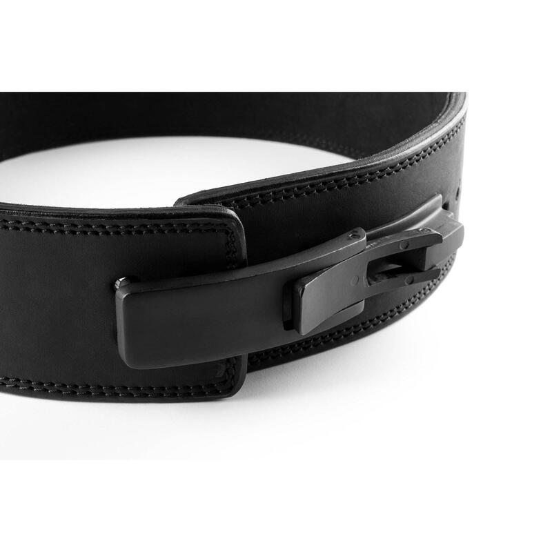 Ceinture de force - Cuir de buffle - Ceinture de musculation - Noir