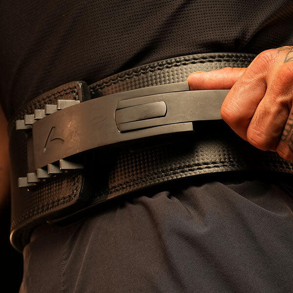 Gewichthefriem - Carbonleer met verstelbare Gesp - 13 mm - Lifting Belt