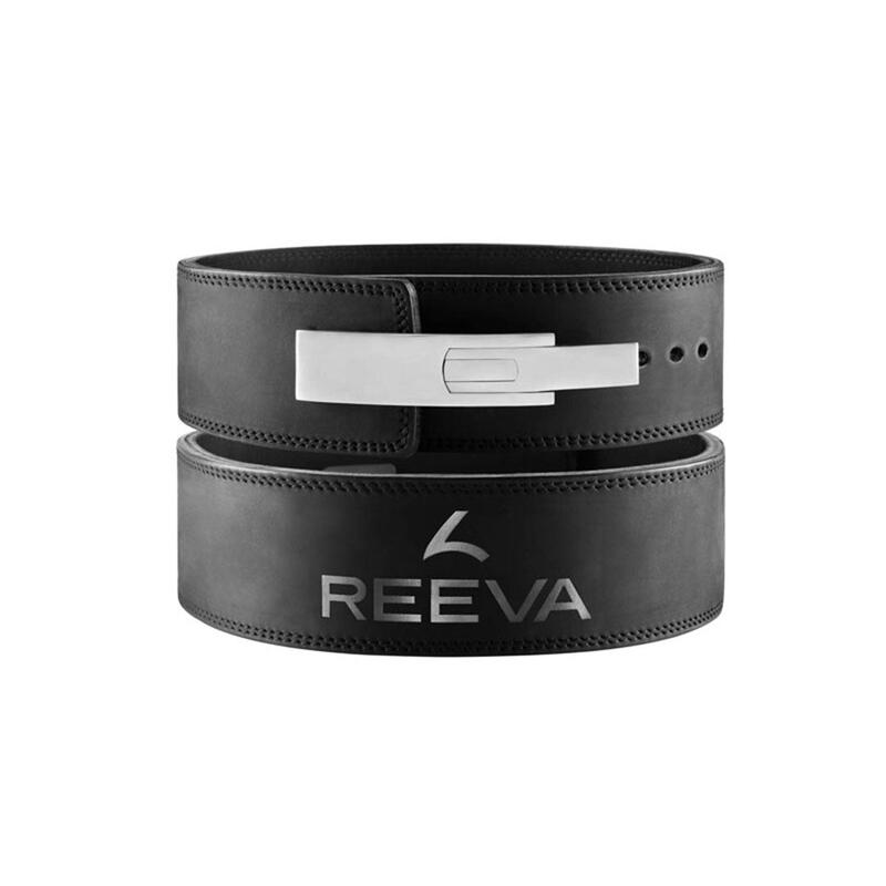 Cinturón de elevación de piel Reeva Nubik - Negro