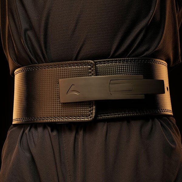 Ceinture de force - Cuir carbone - Ceinture de musculation - 13 mm