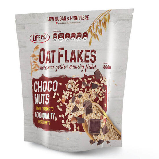 Haferflocken - 800g Schokolade mit Nüssen LifePRO