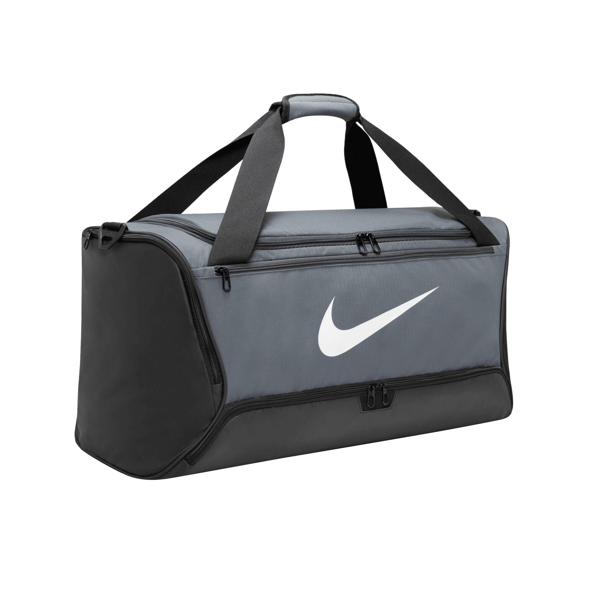 Brasilia Swoosh Training 60L Duffle Bag (Iron Grey/Black/White) 4/4